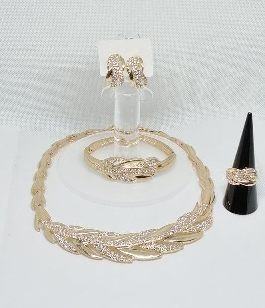 Collier Feuille d'or