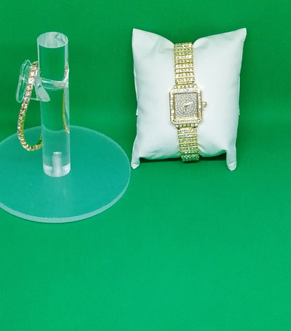 Montre Et Bracelet Diamant De Luxe