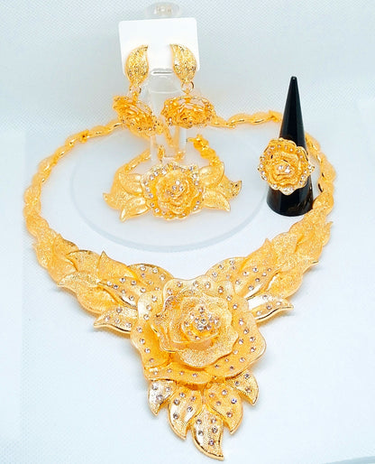 Parure Rose Géante