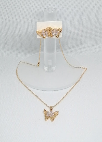 Pendentif Papillon Doré 18K