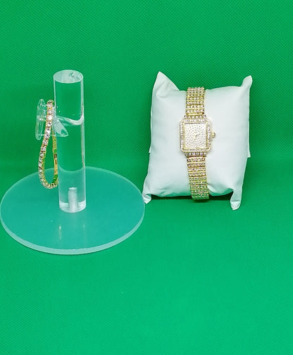 Montre Et Bracelet Diamant De Luxe